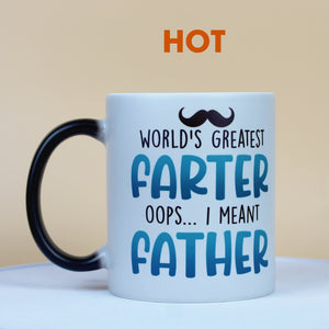 World's Greatest Farter, Personalized Magic Mug, Funny Father's Day Gift For Dad - Magic Mug - GoDuckee