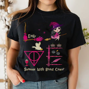 Girl Dolls Love Someone With Breast Cancer - Personalized Shirt - Gift For Awareness Month - Shirts - GoDuckee