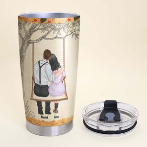 Someone Who Changes Everything, Personalized Couple Swing Tumbler - Tumbler Cup - GoDuckee
