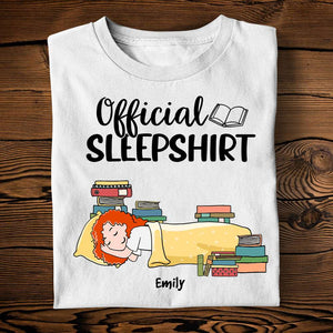 Book Girl Official Sleepshirt - Personalized Shirts - Shirts - GoDuckee