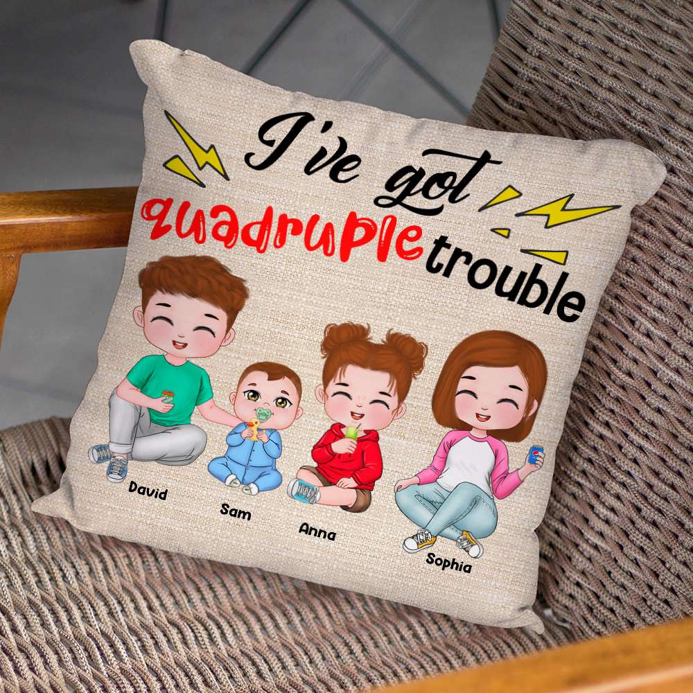 I've Got Trouble, Personalized Pillow, Gift For Kids - Pillow - GoDuckee