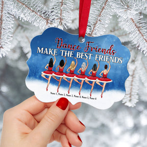Ballet Friends Make The Best Friends - Personalized Friend Sisters Benelux Ornament - Christmas Gift For Ballet Girls - Ornament - GoDuckee