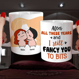 After All These Years And I Still Fancy You To Bits, Gift For Couple, Personalized Wine Tumbler - Coffee Mug - GoDuckee