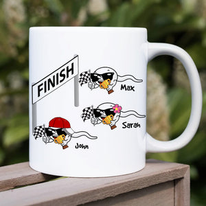 Mom, You Let Dad Enter Us Into A Race, Gift For Mom, Personalized Mug, Racing Sperm Mug, Mother's Day Gift - Coffee Mug - GoDuckee
