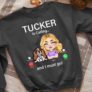 Dog Is Calling And I Must Go Personalized Shirt, Gift For Her - Shirts - GoDuckee