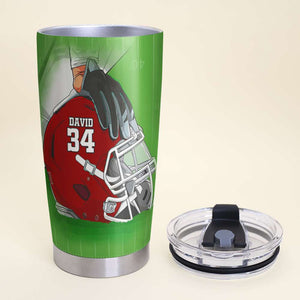 American Football - Personalized Tumbler - Attitude Is A Little Thing That Makes A Big Difference Between Success And Failure - Tumbler Cup - GoDuckee