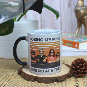 Losing My Mind One Kid At A Time - Personalized Magic Mug - Magic Mug - GoDuckee