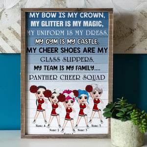 Personalized Cheerleading Girl Poster - My Bow Is My Crown - Poster & Canvas - GoDuckee