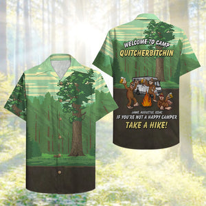 Camping Bigfoot Welcome To Camp - Custom Hawaiian Shirt, Aloha Shirt - Hawaiian Shirts - GoDuckee