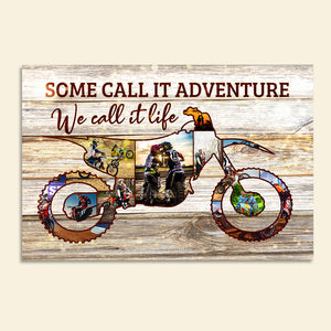 Motocross - Custom Dirt Bike Photo Poster - Some Call It Adventure We Call It Life - Poster & Canvas - GoDuckee