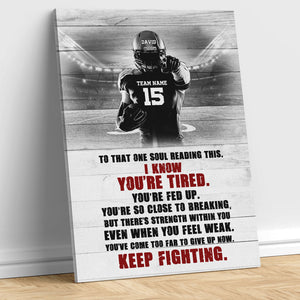 Personalized Football Poster - Keep Fighting - Poster & Canvas - GoDuckee