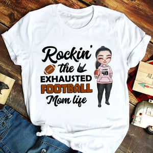 Football Rockin' The Exhausted - Personalized Shirts - Shirts - GoDuckee
