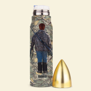 Personalized Hunting Bullet Tumbler - I Am A - Water Bottles - GoDuckee