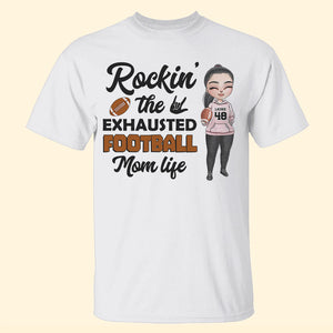 Football Rockin' The Exhausted - Personalized Shirts - Shirts - GoDuckee