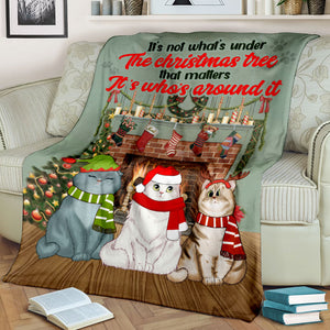 Personalized Cat Breeds Blanket - It's Not What's Under The Christmas Tree - Blanket - GoDuckee