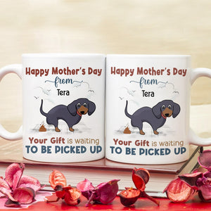 Your Gift Is Waiting To Be Picked Up, Personalized Mug, Gift For Dog M -  GoDuckee