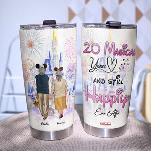 Old Couple 20 Magical Years And Still Happily Ever After Personalized Tumbler Cup Gift For Couple - Tumbler Cup - GoDuckee