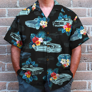 Custom Muscle Car Hawaiian Shirt, Aloha Shirt, Gift For Car Lovers - Hawaiian Shirts - GoDuckee