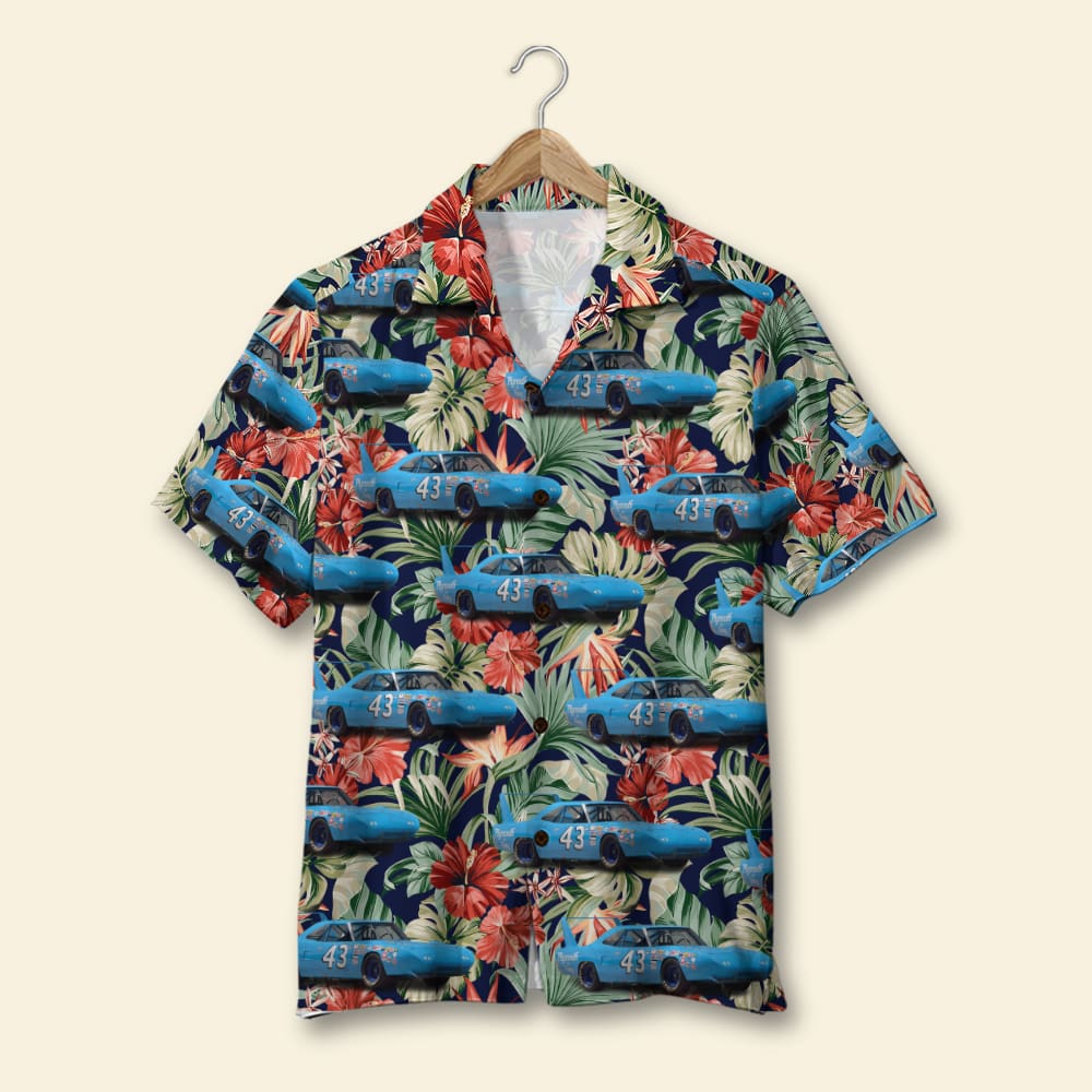 Custom Racing Photo Hawaiian Shirt, Floral Pattern, Summer Gift 6 - Hawaiian Shirts - GoDuckee