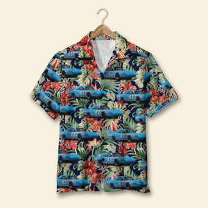 Custom Racing Photo Hawaiian Shirt, Floral Pattern, Summer Gift 6 - Hawaiian Shirts - GoDuckee