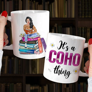 Book Girl DR-WHM-03HUHN180123TM Personalized Mug - Coffee Mug - GoDuckee