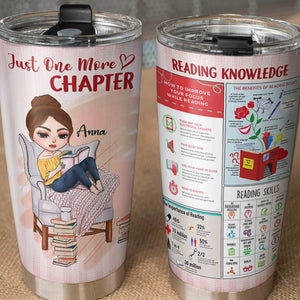 Reading Knowledge Personalized Book Tumbler Cup Gift For Book Lovers - Tumbler Cup - GoDuckee