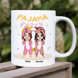 Pajama Party, Personalized Mug, Funny Gifts For Bestie - Coffee Mug - GoDuckee
