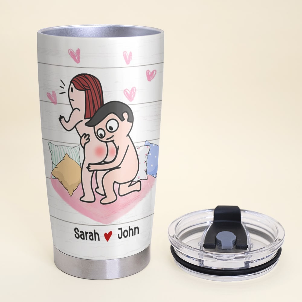 Personalized Couple Tumbler - I Adore You And Love Every Part Of You Especially Your Butt - Gift For Couple - Tumbler Cup - GoDuckee