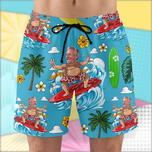 Custom Surfing Hawaiian Shirt and Men Beach Shorts - Beach Pattern - Hawaiian Shirts - GoDuckee