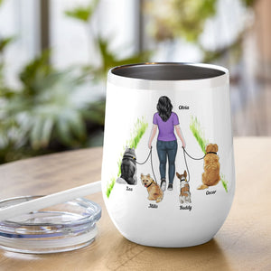 Thank You For The Walks- Gift For Dog Lovers- Personalized Coffee Mug- Dog Lovers Mug - Coffee Mug - GoDuckee