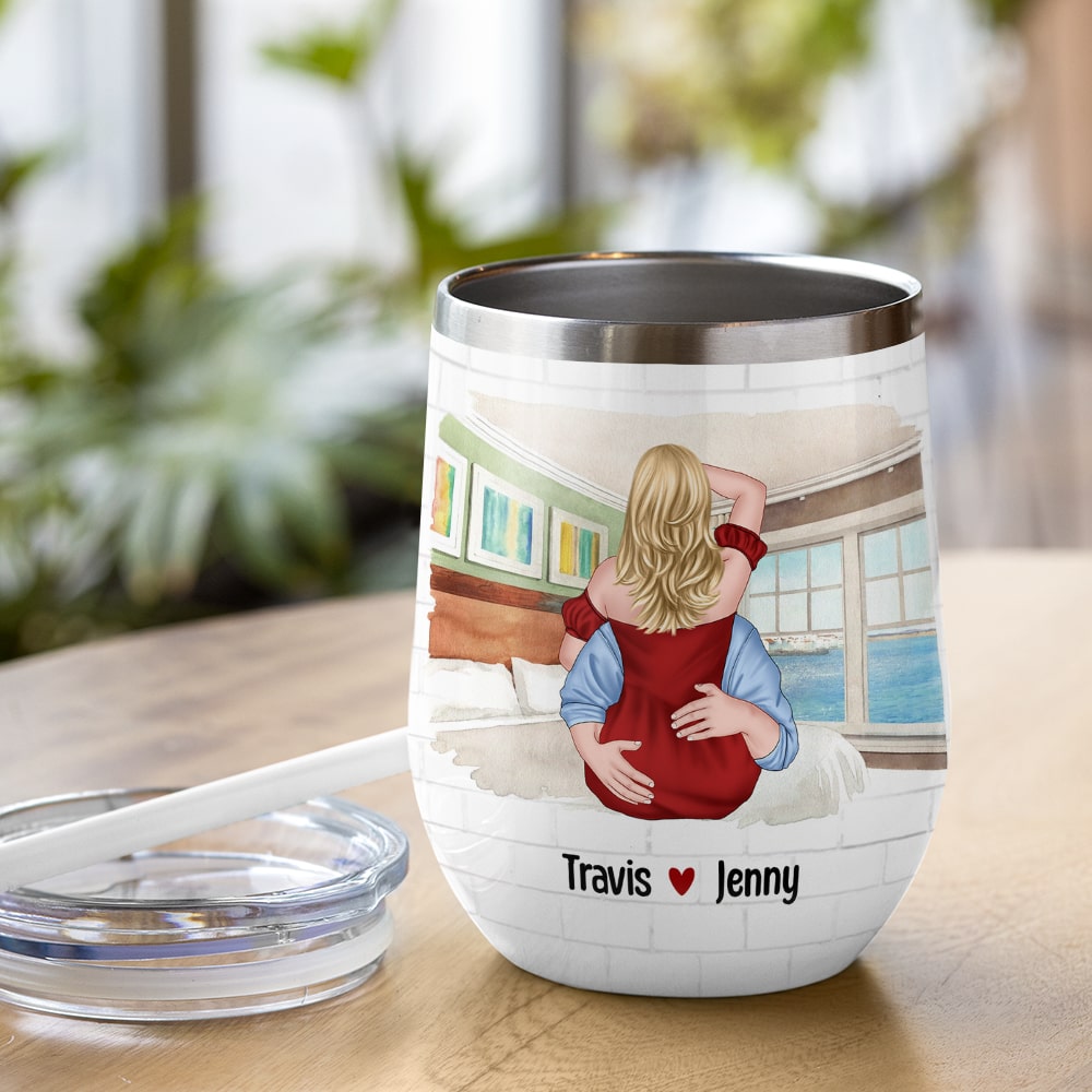 I Love Every Bone In Your Body - Personalized Couple Tumbler