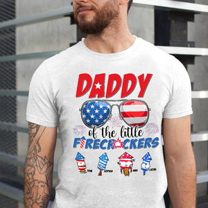 Daddy Of The Little Firecrackers Personalized Independence Day Shirt, Gift For Family - Shirts - GoDuckee
