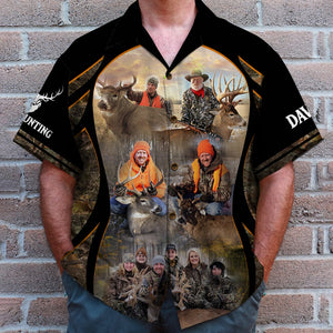 Custom Deer Hunting Photo Shirt, Plateau Background, Gift For Hunting Lovers - Hawaiian Shirts - GoDuckee