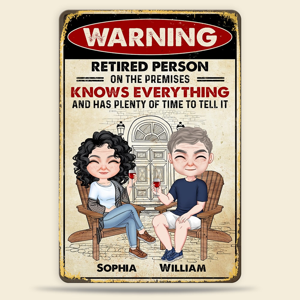 WARNING RETIRED PERSON, retiree mug cup funny mum dad work retirement gift  idea | eBay