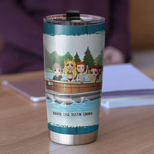 Personalized Pontoon Friends Tumbler Cup - We Go Pontooning - Tumbler Cup - GoDuckee