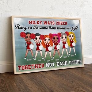 Personalized Cheerleading Girls Poster - Being On The Same Team - Poster & Canvas - GoDuckee