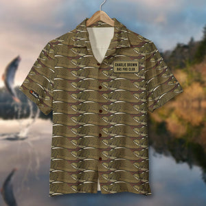 Custom Fishing Theme Hawaiian Shirt - Fishing Lake Collection - Hawaiian Shirts - GoDuckee