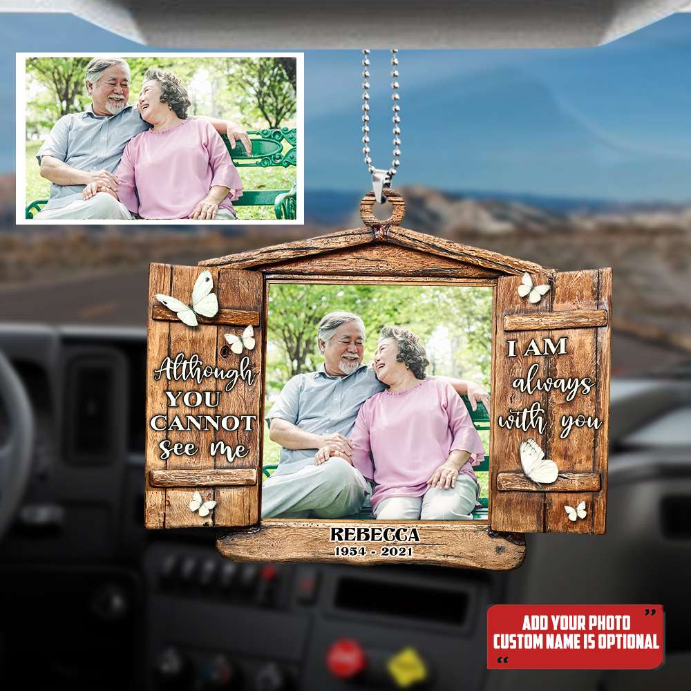 Heaven I Am Always With You - Personalized Flat Car Ornament - Ornament - GoDuckee