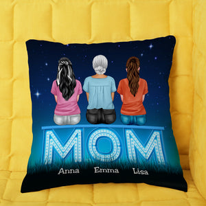 Personalized Mother's Day Pillow - If We Had A Star - Family Sitting Together - Pillow - GoDuckee
