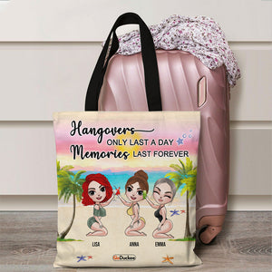 Hangovers Only Last A Day - Personalized Tote Bag - Gift For Friends/Besties - Cool Summer Girls - Tote Bag - GoDuckee
