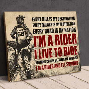 Motocross - Personalized Dirt Bike Racer Poster - Be The One Everyone Wants To Watch - Poster & Canvas - GoDuckee