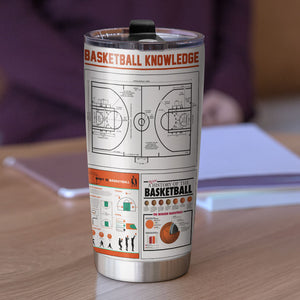 Basketball Knowledge - Personalized Tumbler Cup - Tumbler Cup - GoDuckee