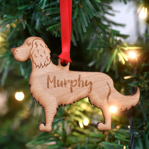 Springer Spaniel Personalized Christmas Dog Wood Ornament 01pjxx240822-41 - Ornament - GoDuckee