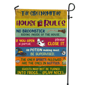 Personalized Gifts Flag Ideas For Family, House Rules Custom Garden Flag - Flag - GoDuckee