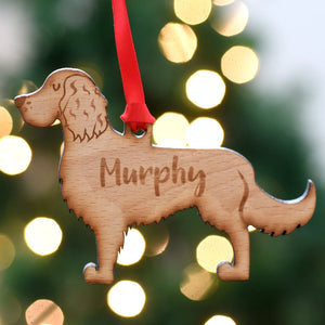 Springer Spaniel Personalized Christmas Dog Wood Ornament 01pjxx240822-41 - Ornament - GoDuckee