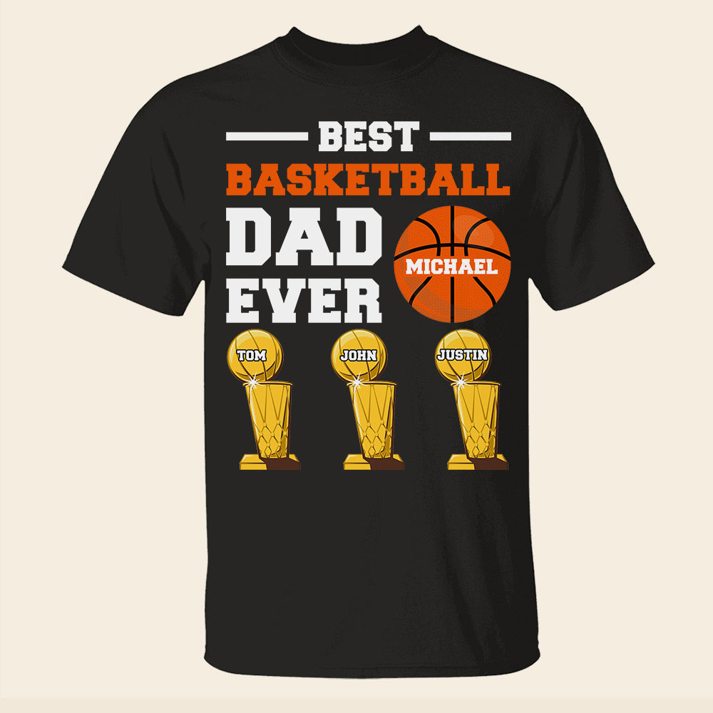 Best Basketball Dad Ever Personalized Basketball Dad - Shirts - GoDuckee