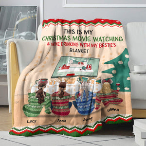 Personalized Christmas Sweater Sister Blanket - This Is My Christmas - Blanket - GoDuckee