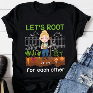 Let's Root For Each Other Personalized Gardening Shirt, Gift For Gardening Lovers - Shirts - GoDuckee