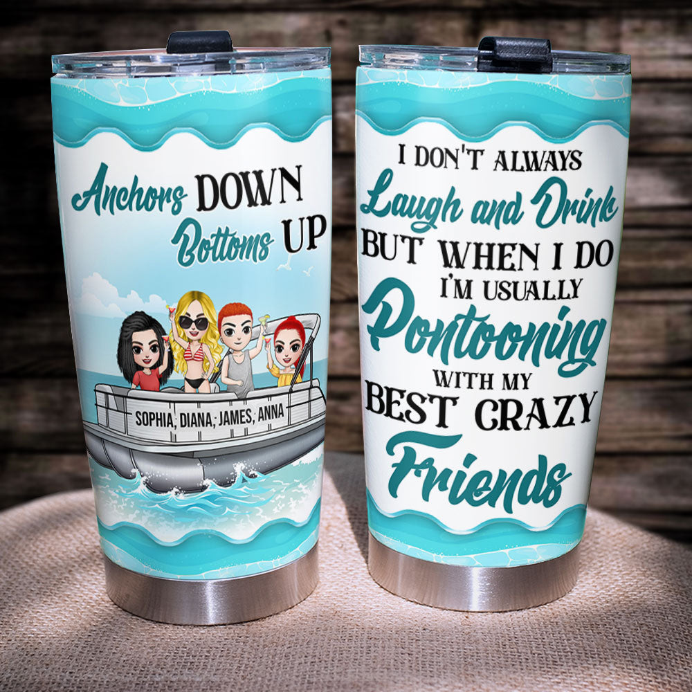 Personalized Cruising Friends Tumbler - Day Drinking Squad, We Don't H -  GoDuckee