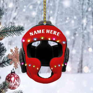 Wrestling Helmet - Personalized Acrylic- Personalized Christmas Ornament - Ornament - GoDuckee